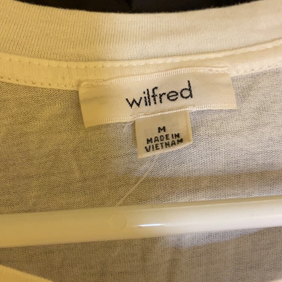 Wilfred white cropped tee with lace bottom - Picture 3 of 4